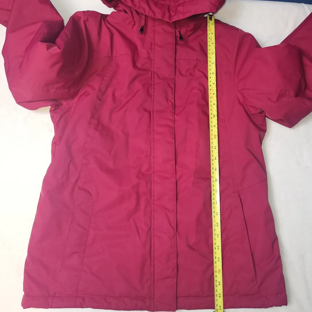 LL Bean Women's Winter Warmer Jacket Size Medium Regular‎ Red Lined